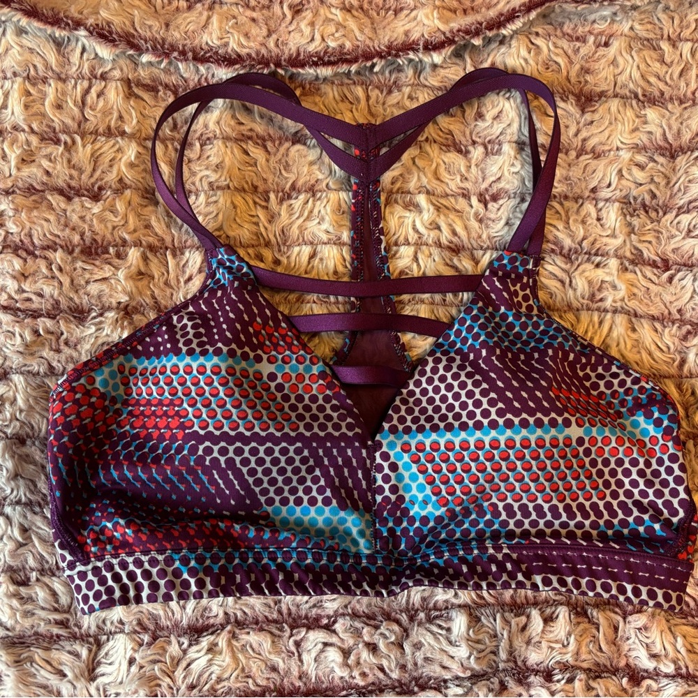 Victoria's Secret Purple and Red Sports Bra Intimates